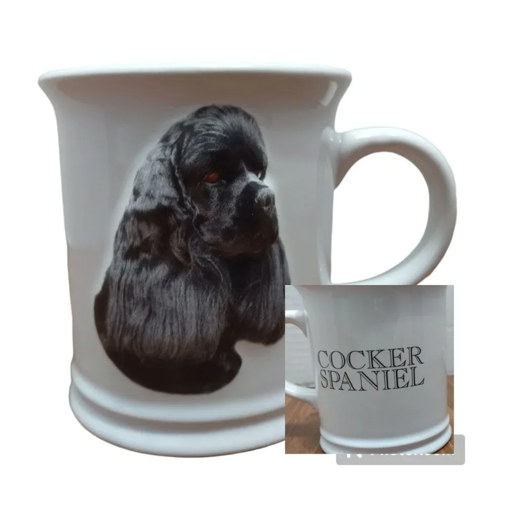 XPRES x Barbara Augello Best Friend Orignal Cocker Spaniel 2D dog white‎ mug 4